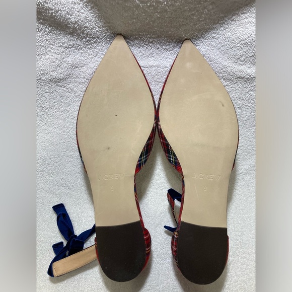 J. Crew D’orsay flats with velvet ankle tie in tartan - Picture 11 of 15
